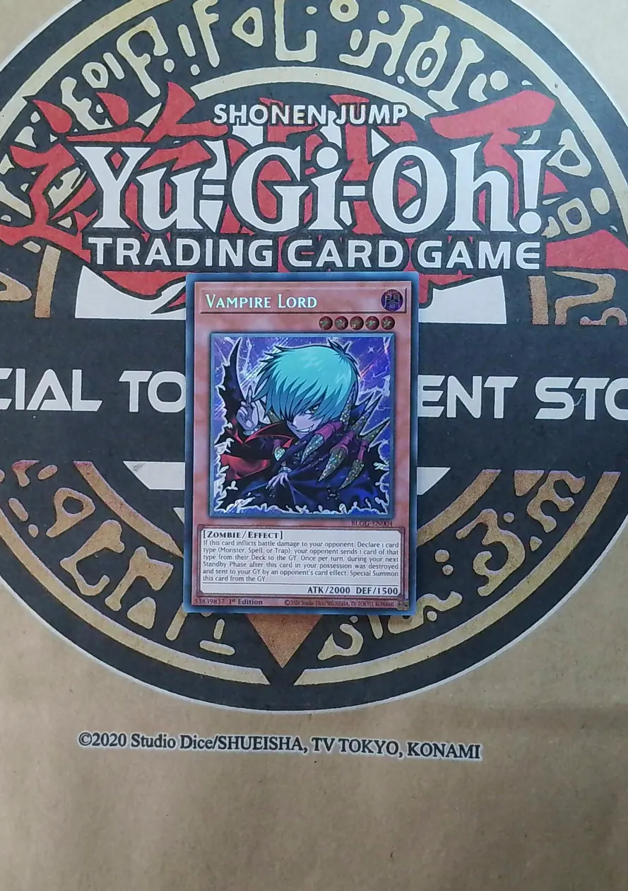 Vampire Lord (Chibi Artwork) BLGG-EN004 Secret Rare front exact card scan