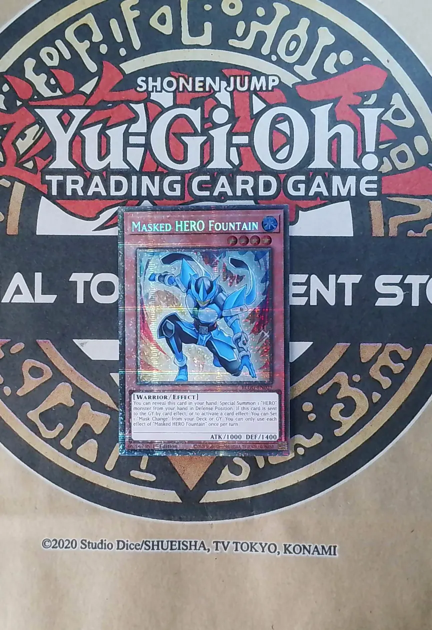 Masked HERO Fountain BLGG-EN029 Starlight Rare front exact card scan