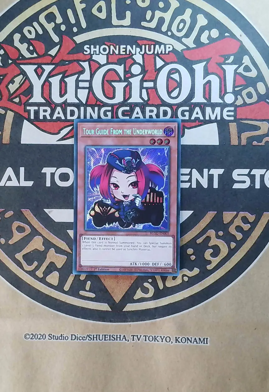 Tour Guide from the Underworld (Chibi Artwork) BLGG-EN005 Secret Rare front exact card scan