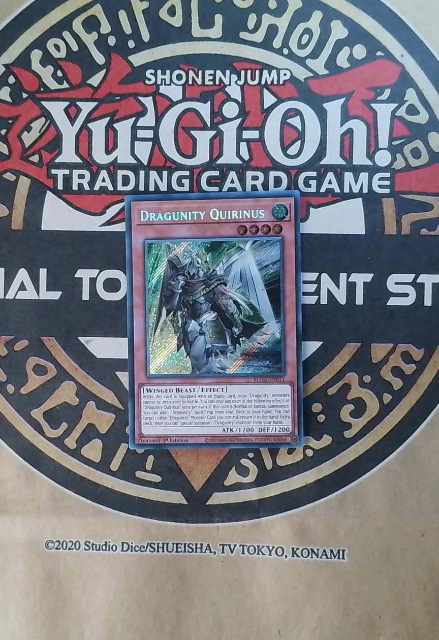 Dragunity Quirinus BLGG-EN011 Secret Rare front exact card scan