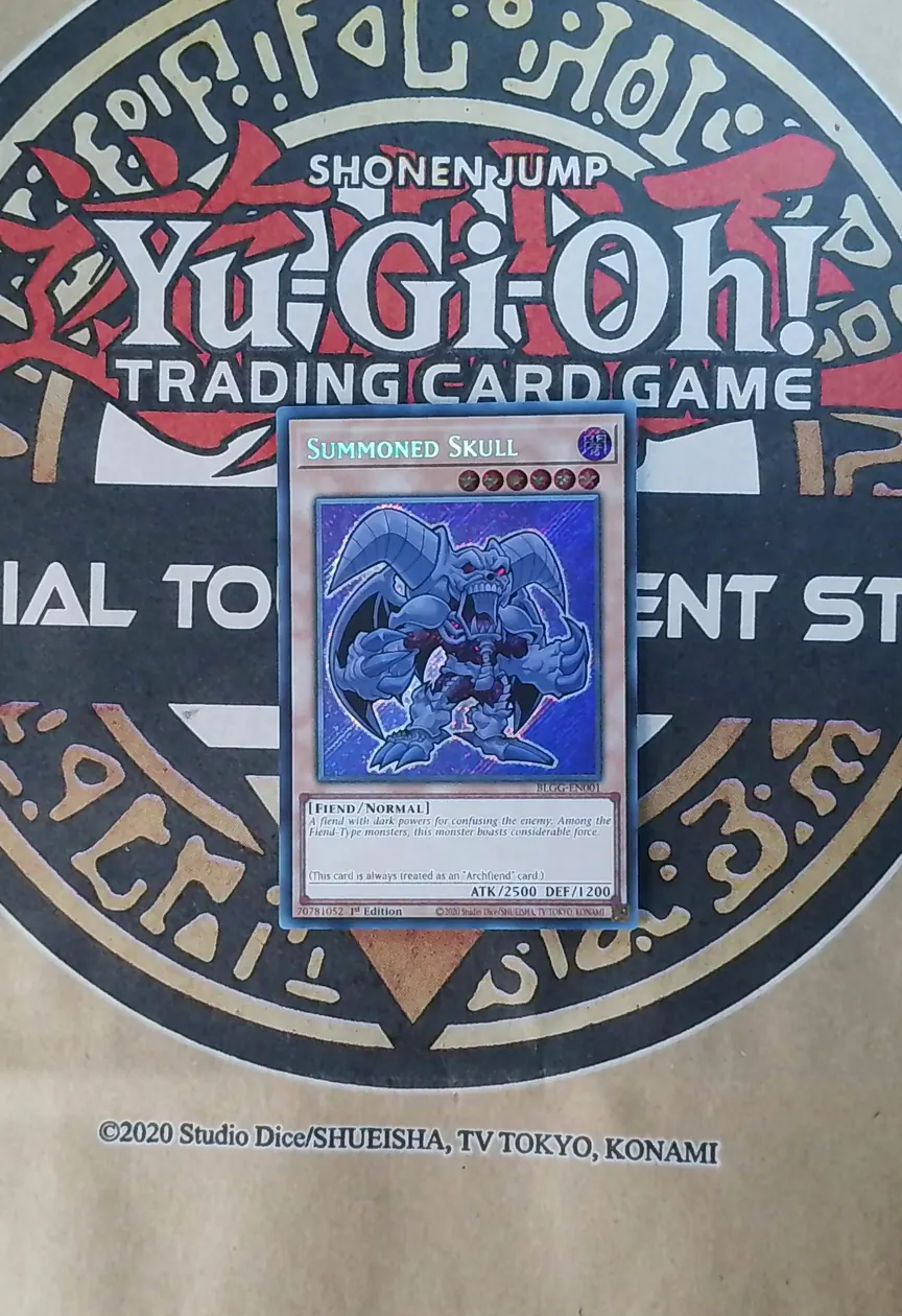 Summoned Skull (Chibi Artwork) BLGG-EN001 Secret Rare front exact card scan