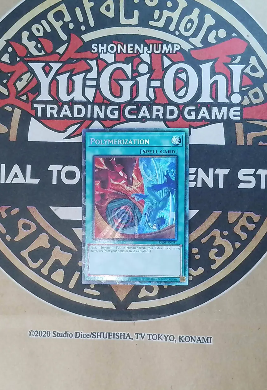 Polymerization (HERO Artwork) RA03-EN051 Platinum Secret Rare front exact card scan