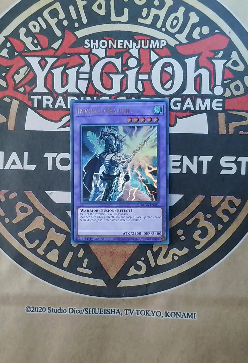 Invoked Raidjin BLGG-EN085 Ultra Rare front exact card scan