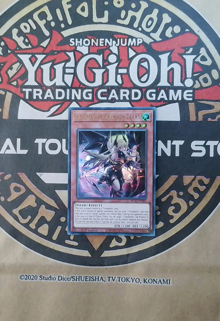 Lacrima the Crimson Tears BLGG-EN081 Ultra Rare front exact card scan