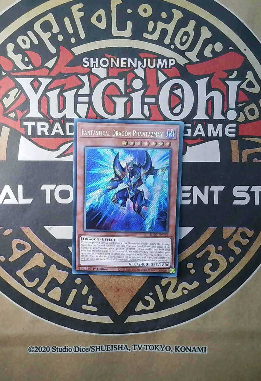 Fantastical Dragon Phantazmay RA02-EN013 Secret Rare front exact card scan