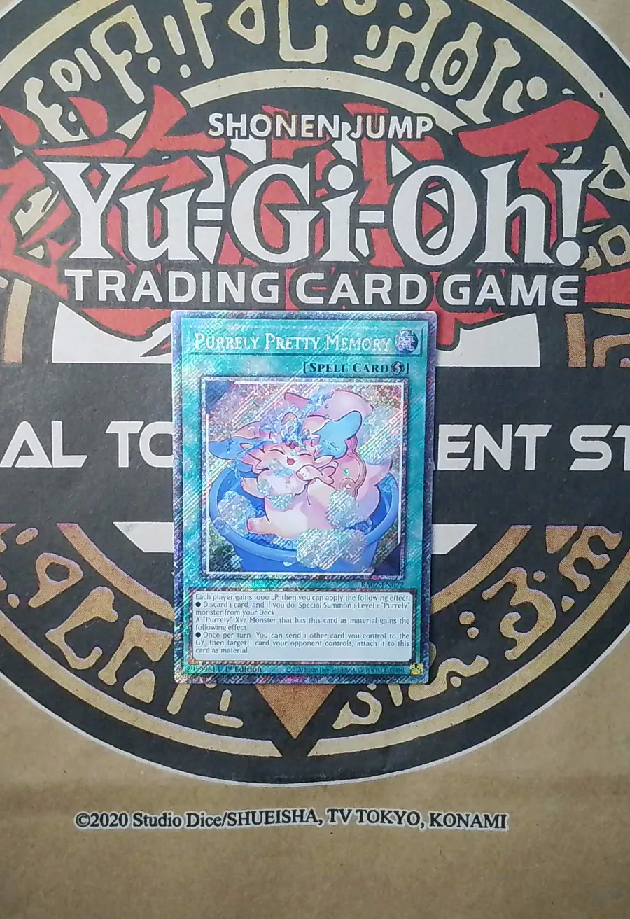 Purrely Pretty Memory RA02-EN072 Platinum Secret Rare front exact card scan