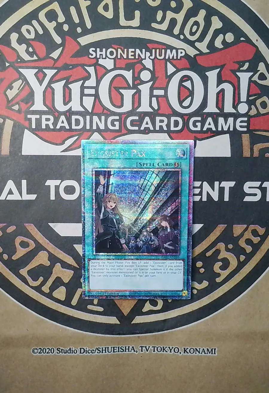 Exosister Pax RA02-EN066 Platinum Secret Rare front exact card scan
