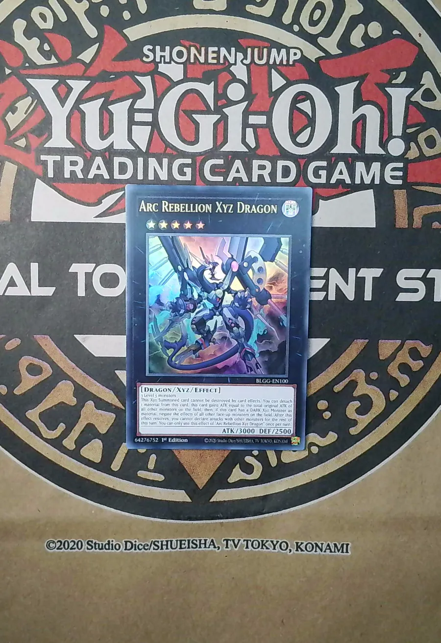 3x Arc Rebellion Xyz Dragon BLGG-EN100 Ultra Rare copy 2 front exact scan