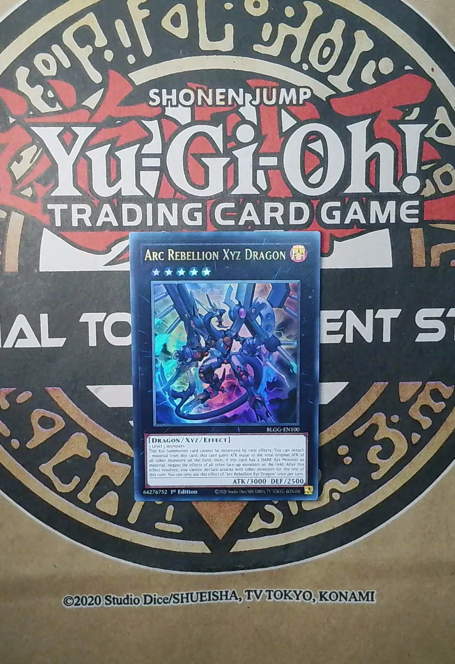 3x Arc Rebellion Xyz Dragon BLGG-EN100 Ultra Rare copy 3 front exact scan