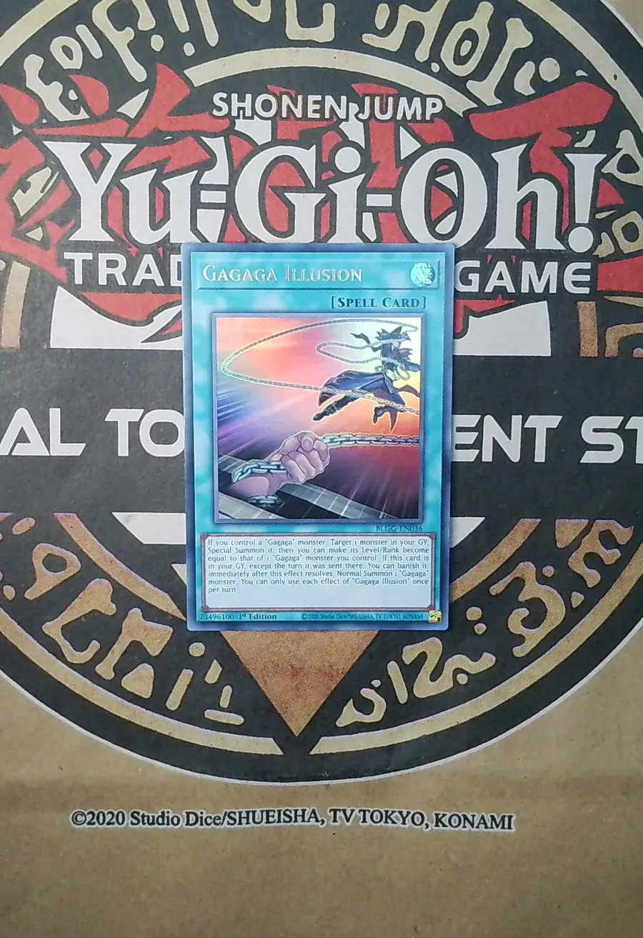 3x Gagaga Illusion BLGG-EN036 Ultra Rare copy 1 front exact scan