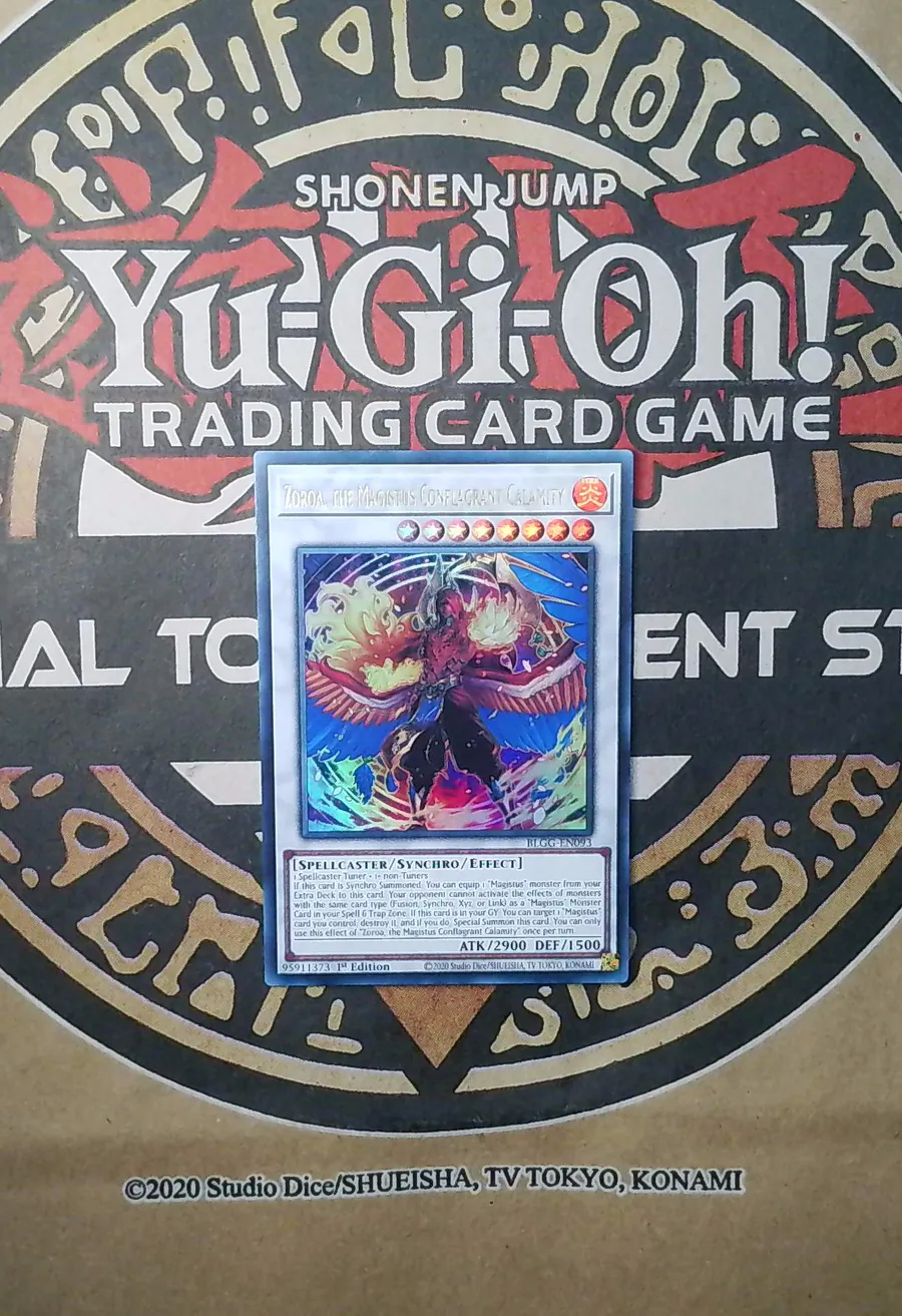 3x Zoroa the Magistus Conflagrant Calamity BLGG-EN093 Ultra Rare copy 3 front exact scan