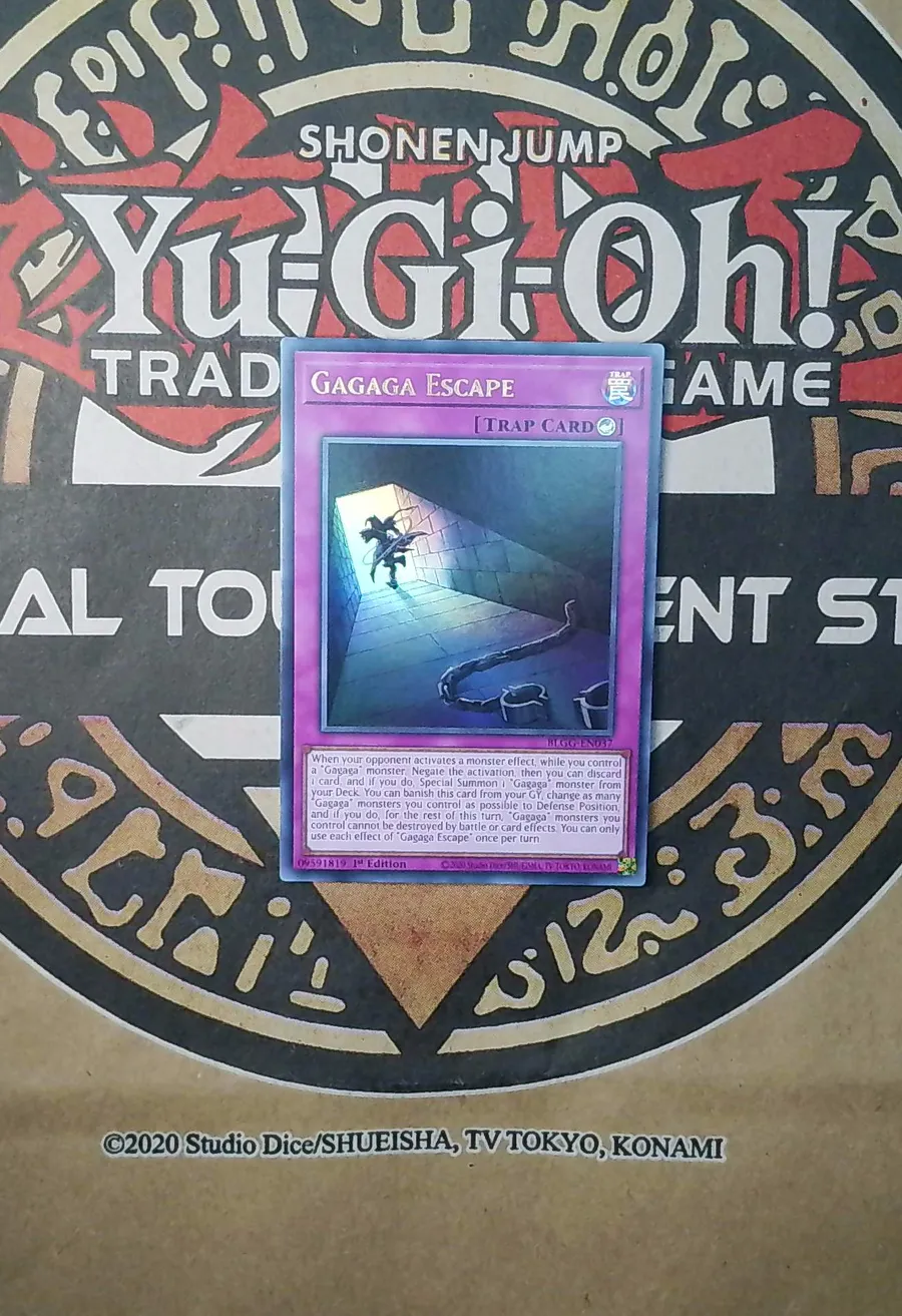 3x Gagaga Escape BLGG-EN037 Ultra Rare copy 1 front exact scan