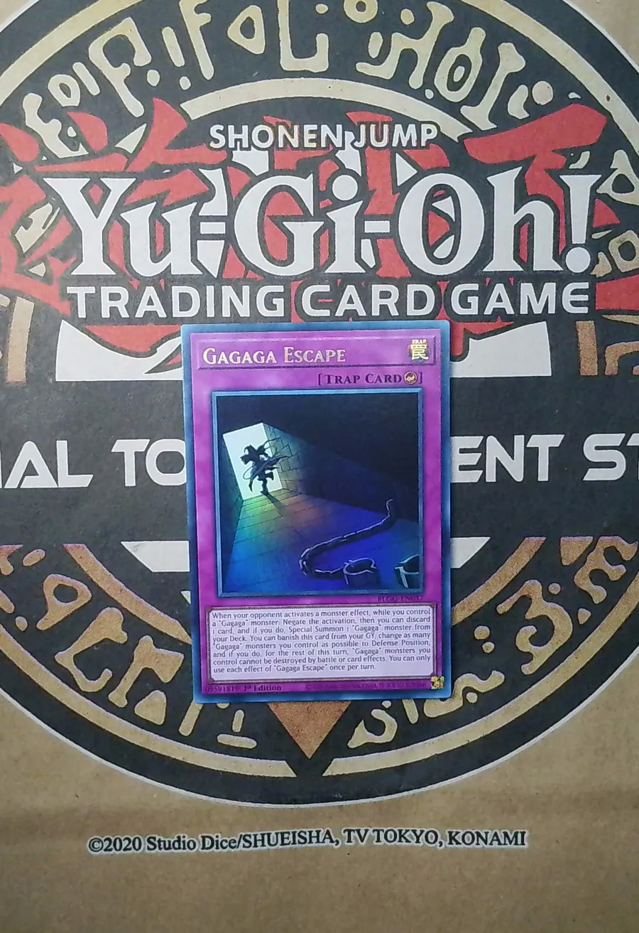 3x Gagaga Escape BLGG-EN037 Ultra Rare copy 3 front exact scan
