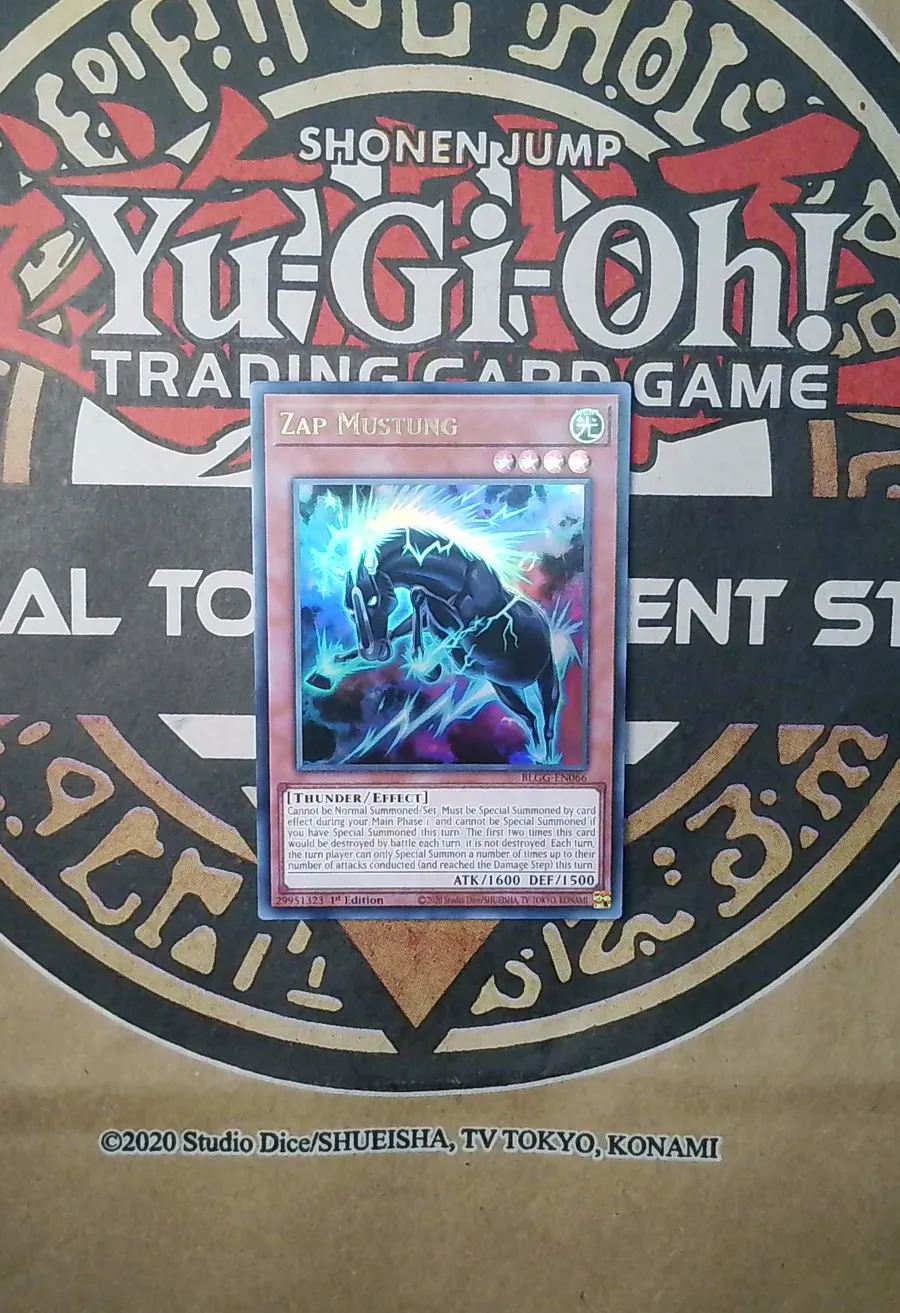 3x Zap Mustung BLGG-EN066 Ultra Rare copy 1 front exact scan