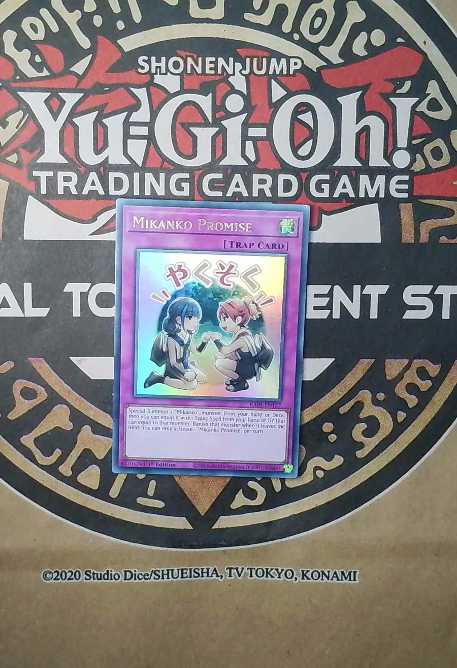 Mikanko Promise RA05-EN127 Ultra Rare front exact card scan