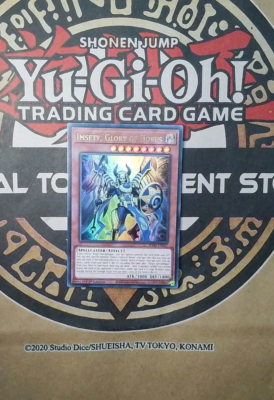 Imsety Glory of Horus RA05-EN027 Ultra Rare front exact card scan