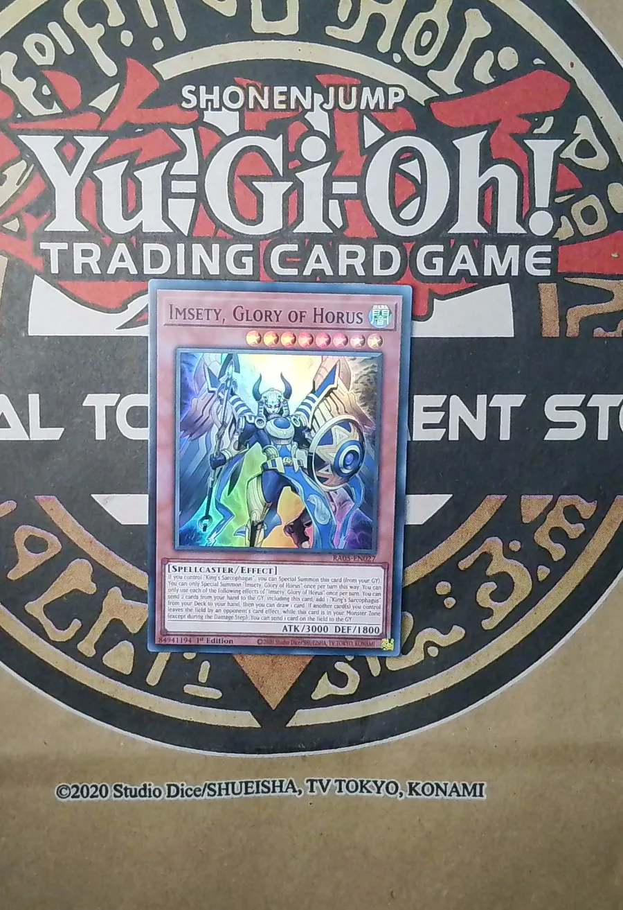 Imsety Glory of Horus RA05-EN027 Ultra Rare front exact card scan