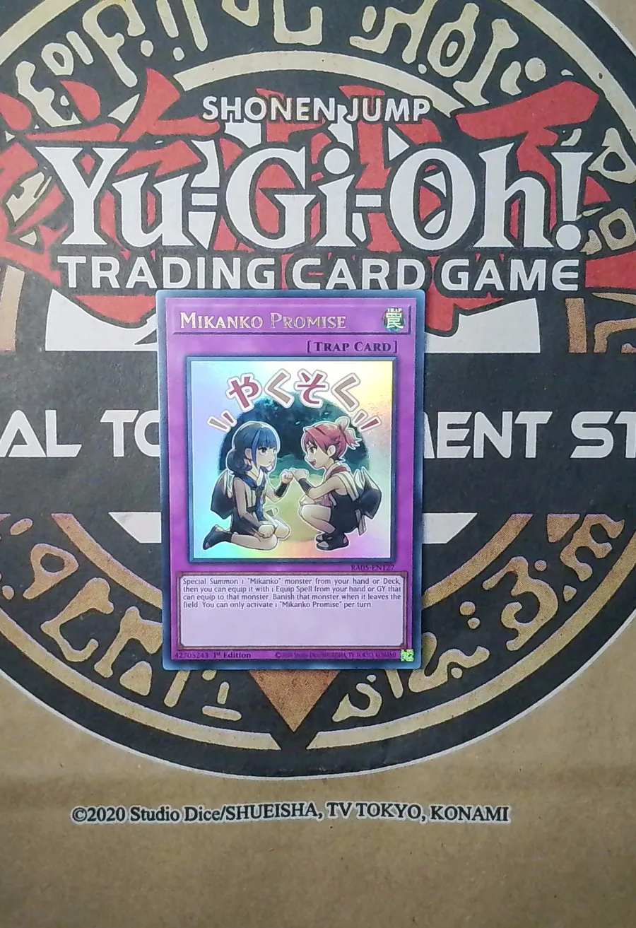 Mikanko Promise RA05-EN127 Ultra Rare front exact card scan