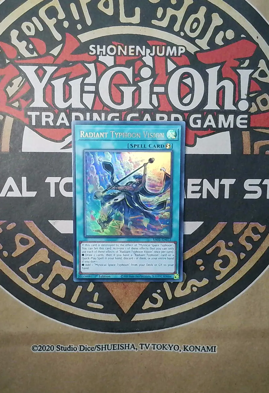 Radiant Typhoon Vision RA05-EN075 Secret Rare front exact card scan