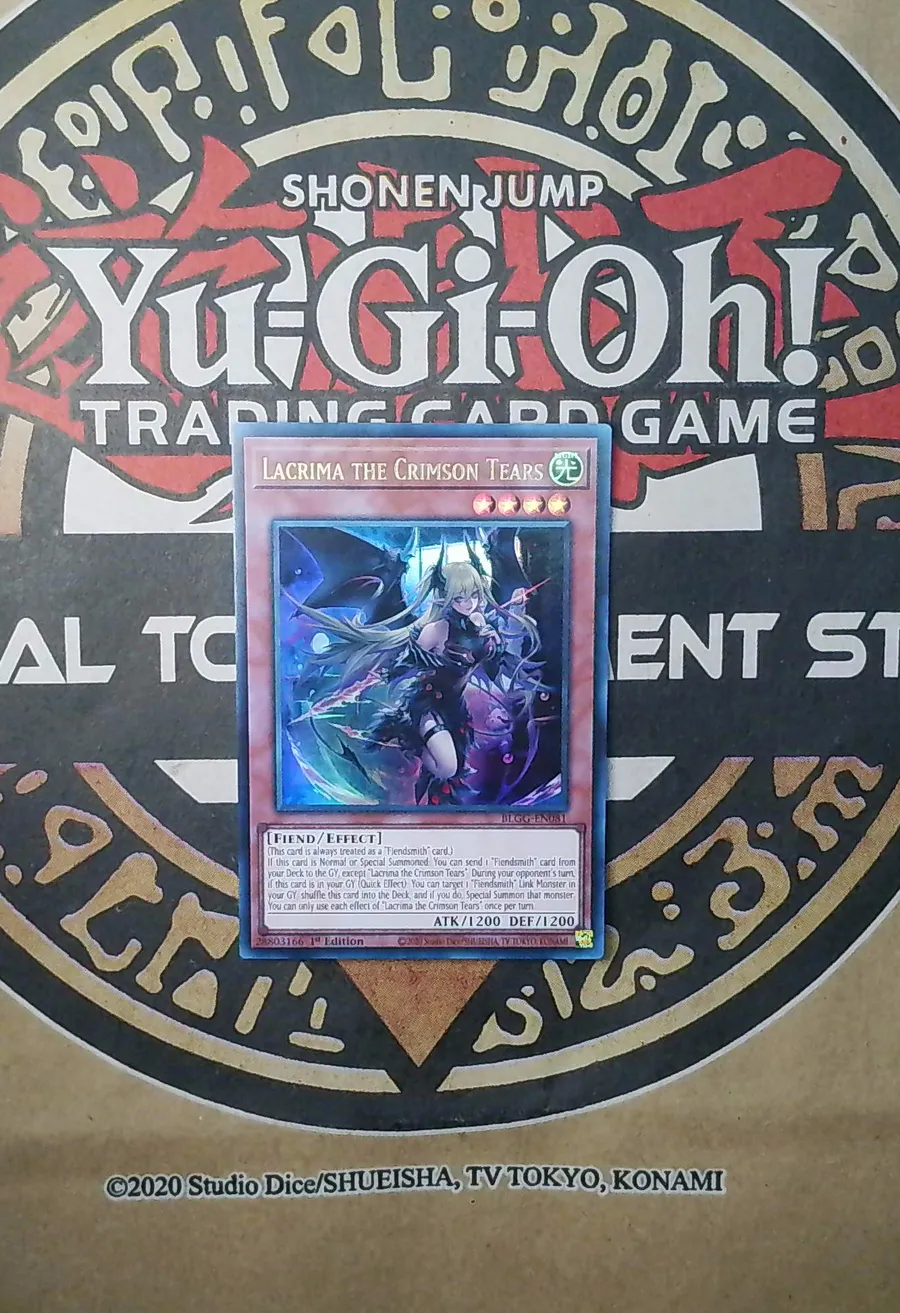 Lacrima the Crimson Tears BLGG-EN081 Ultra Rare front exact card scan