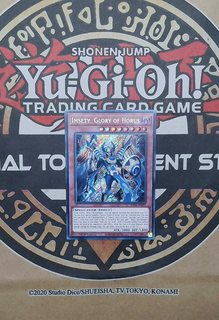 Imsety, Glory of Horus RA05-EN027 Secret Rare front exact card scan