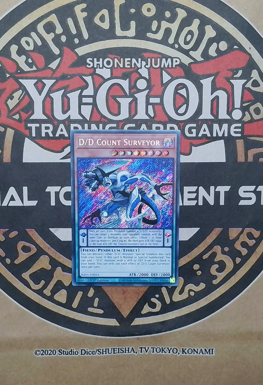 D/D Count Surveyor RA05-EN034 Secret Rare front exact card scan
