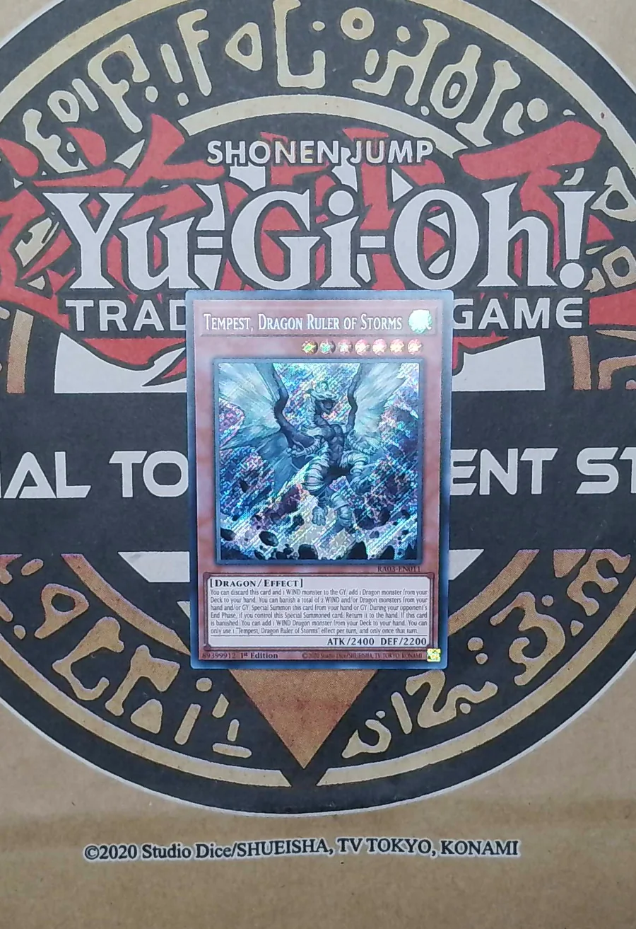 Tempest, Dragon Ruler of Storms RA03-EN011 Secret Rare front exact card scan