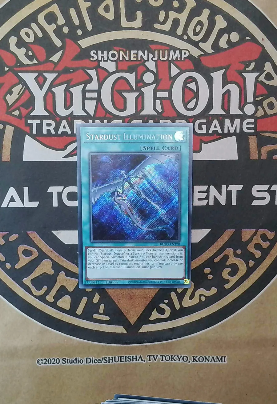 3x Stardust Illumination BLGG-EN120 Secret Rare copy 2 front exact scan