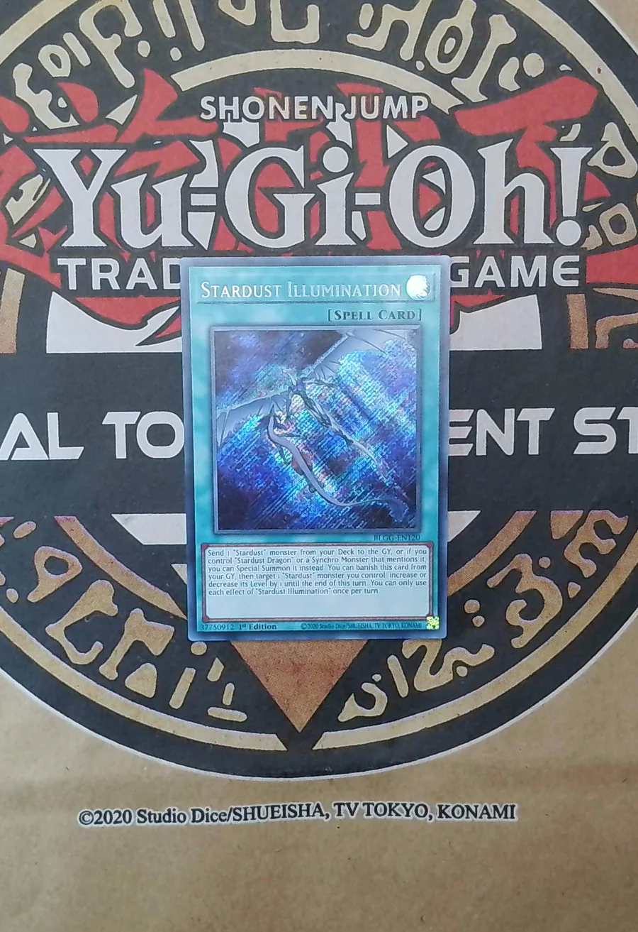 3x Stardust Illumination BLGG-EN120 Secret Rare copy 3 front exact scan