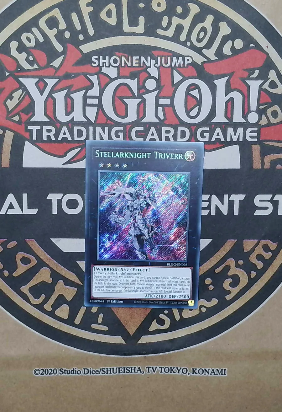 Stellarknight Triverr BLGG-EN098 Secret Rare front exact card scan