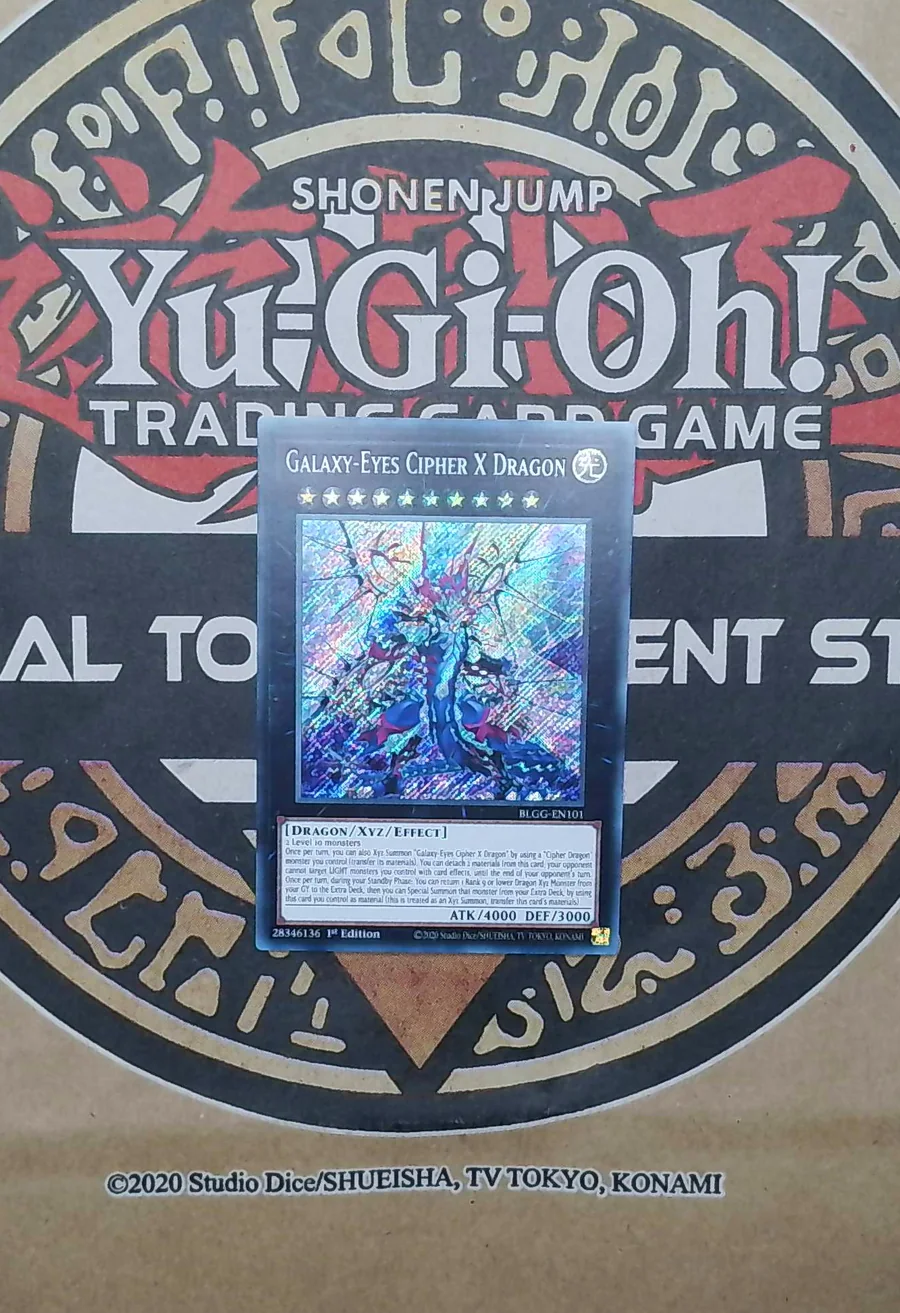 Galaxy-Eyes Cipher X Dragon BLGG-EN101 Secret Rare front exact card scan