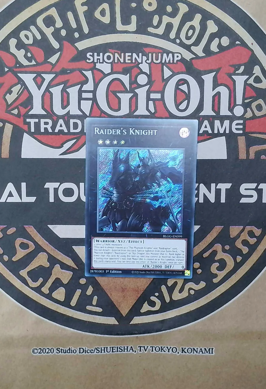 Raider's Knight BLGG-EN099 Secret Rare front exact card scan