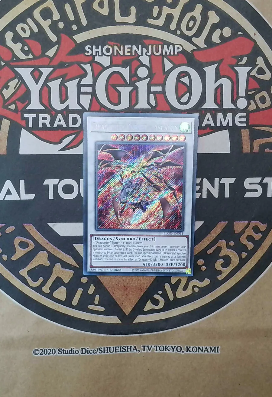 3x Dragunity Knight - Ascalon BLGG-EN091 Secret Rare copy 3 front exact scan
