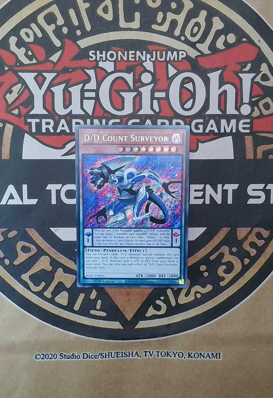 D/D Count Surveyor RA05-EN034 Secret Rare front exact card scan