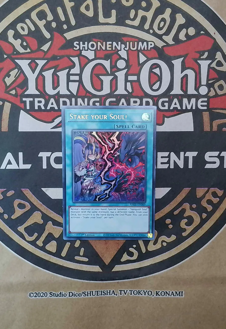 Stake Your Soul! RA05-EN069 Secret Rare front exact card scan
