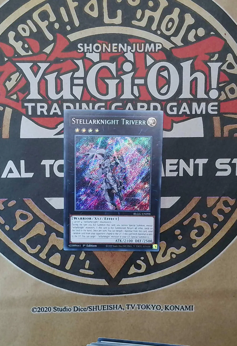 Stellarknight Triverr BLGG-EN098 Secret Rare front exact card scan