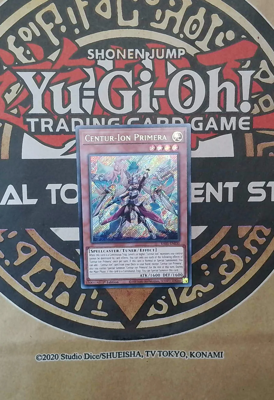 Centur-Ion Primera RA05-EN030 Secret Rare front exact card scan