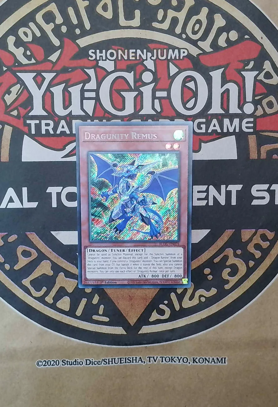 Dragunity Remus BLGG-EN076 Secret Rare front exact card scan