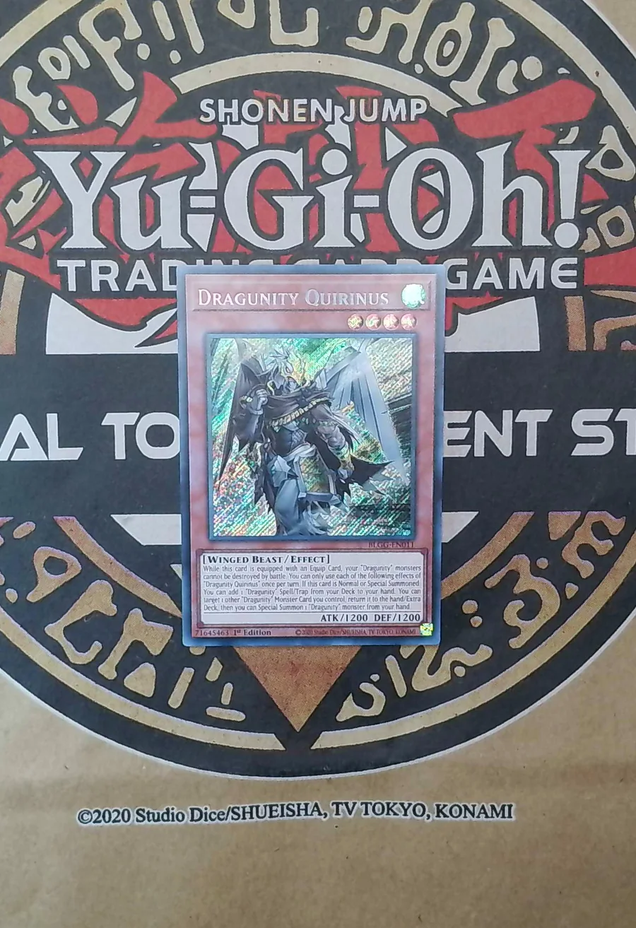 Dragunity Quirinus BLGG-EN011 Secret Rare front exact card scan