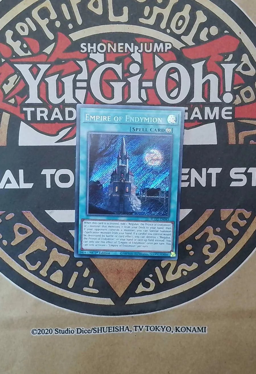 Empire of Endymion BLGG-EN043 Secret Rare front exact card scan