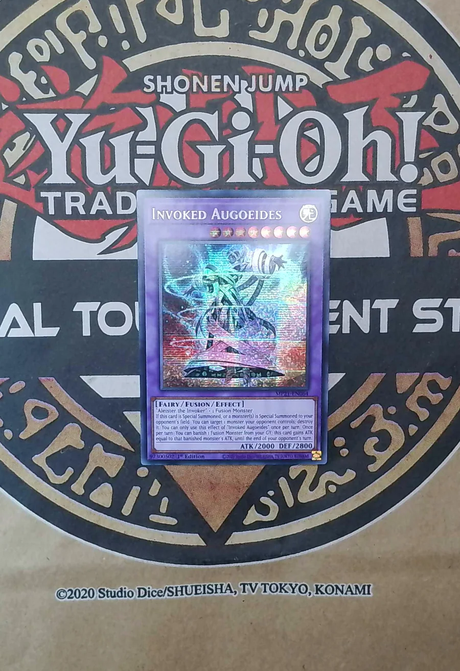 Invoked Augoeides MP21-EN064 Prismatic Secret Rare front exact card scan