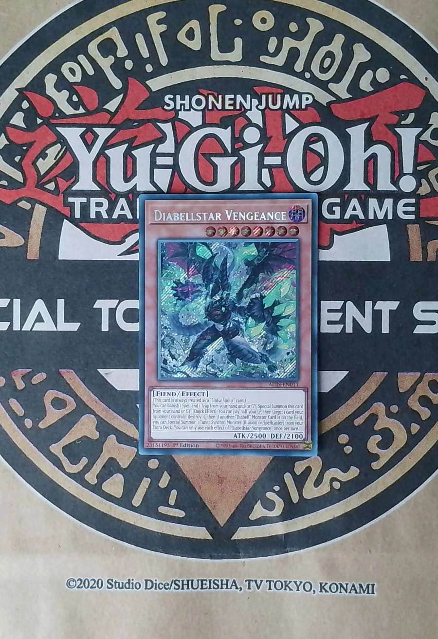 Diabellstar Vengeance ALIN-EN011 Secret Rare front exact card scan