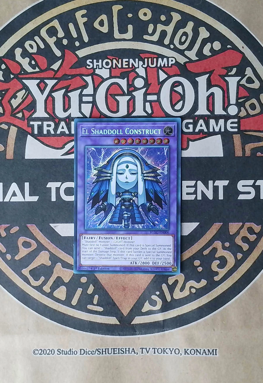 El Shaddoll Construct BLGG-EN006 Secret Rare front exact card scan