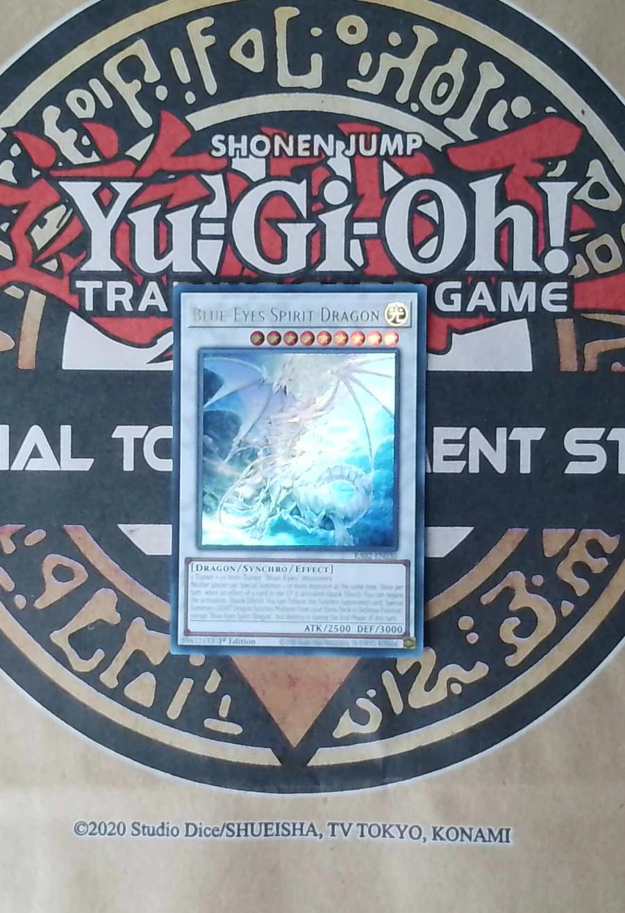 Blue-Eyes Spirit Dragon RA02-EN030 Secret Rare front exact card scan