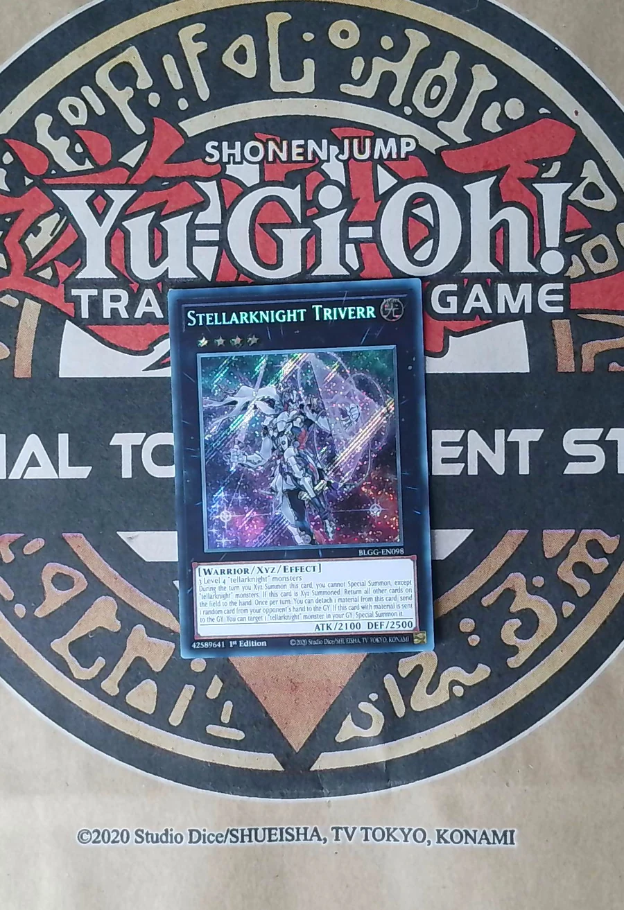 Stellarknight Triverr BLGG-EN098 Secret Rare front exact card scan